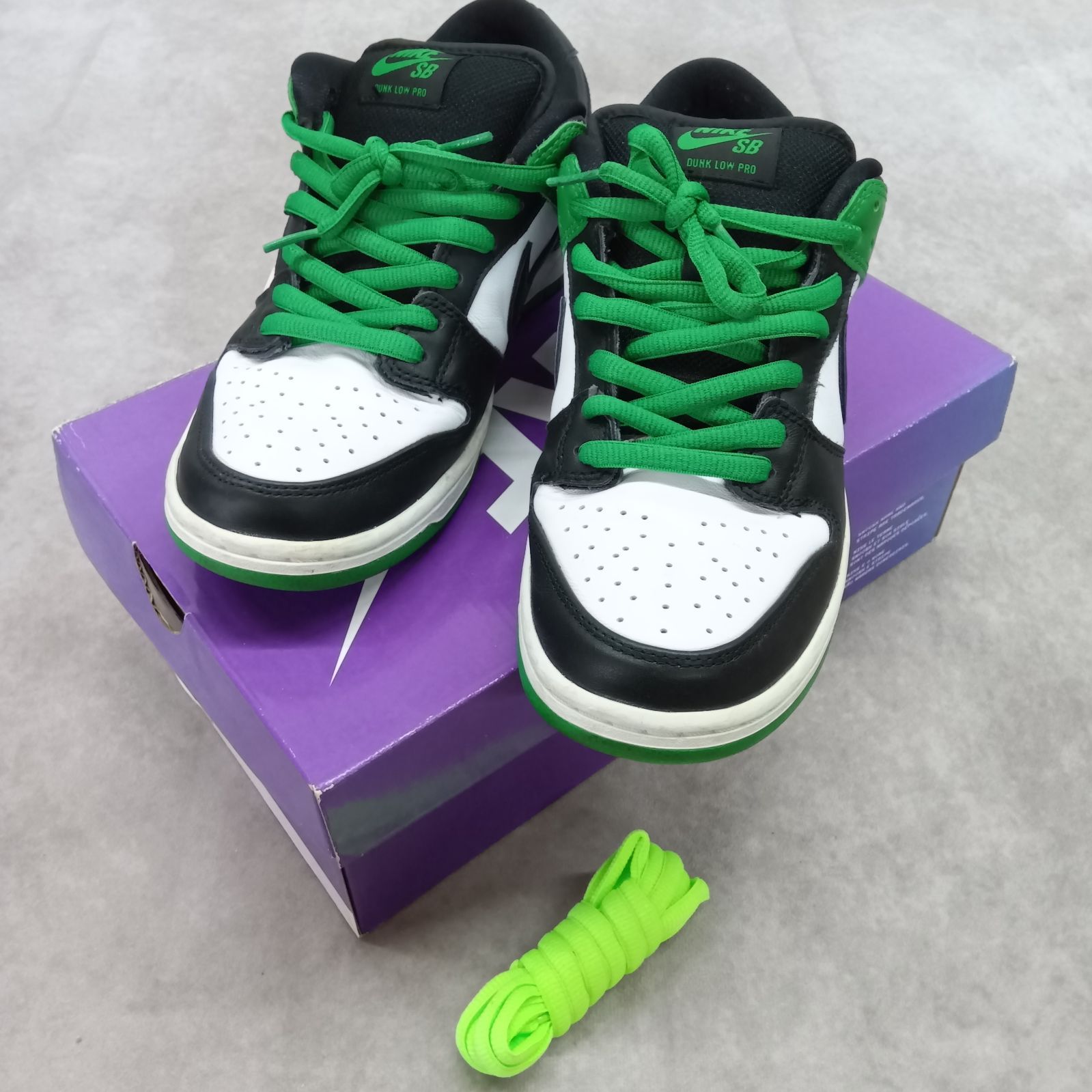 NIKE SB DUNK LOW PRO ナイキダンク スニーカー ブラック グリーン 