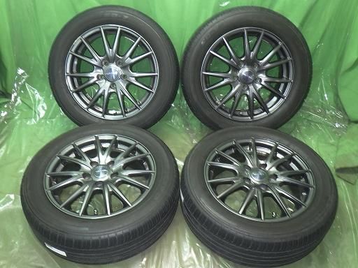 【中古】205/55R16 セレナ WEDS VELVA 16インチ トーヨー SD-7