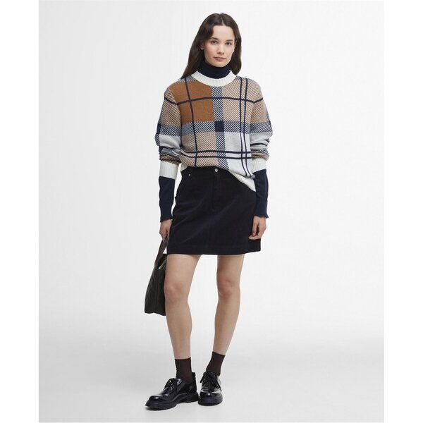 バブアー レディース ボトムス スカート ミニ Barbour Tessa Cord Mini Skirt Navy ネイビー