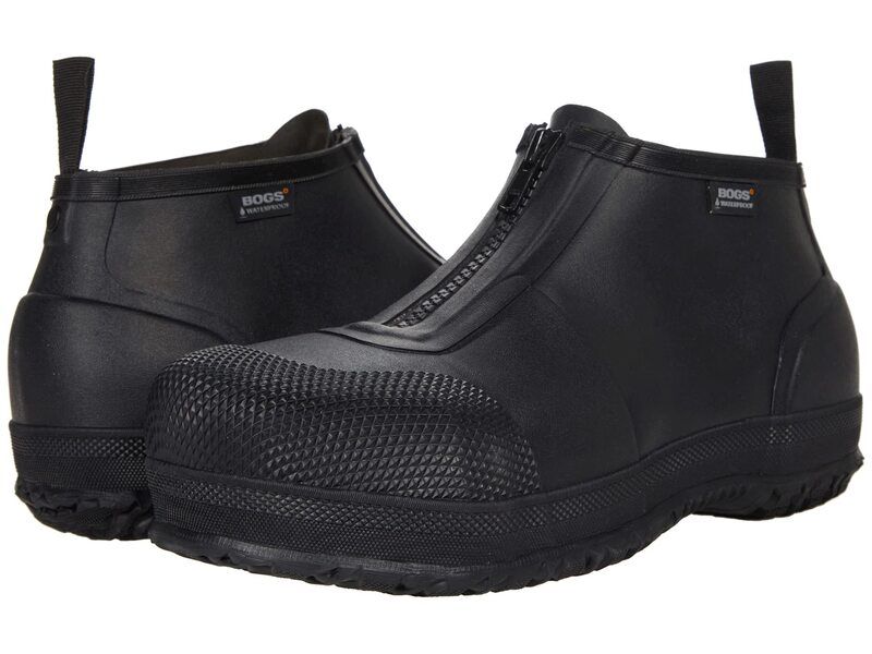 ボグス メンズ シューズ ブーツ・レインブーツ Bogs Overshoe Zip Composite Safety Toe Black ブラック