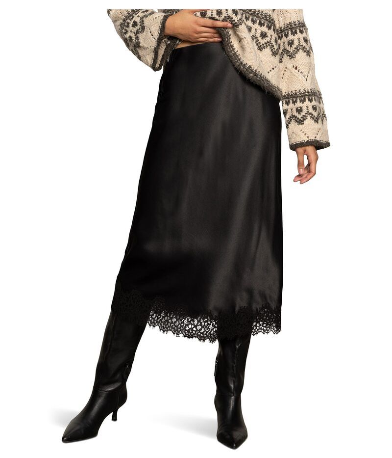サンクチュアリー レディース ボトムスカート レース Sanctuary Slip Skirt W Lace Black ブラック