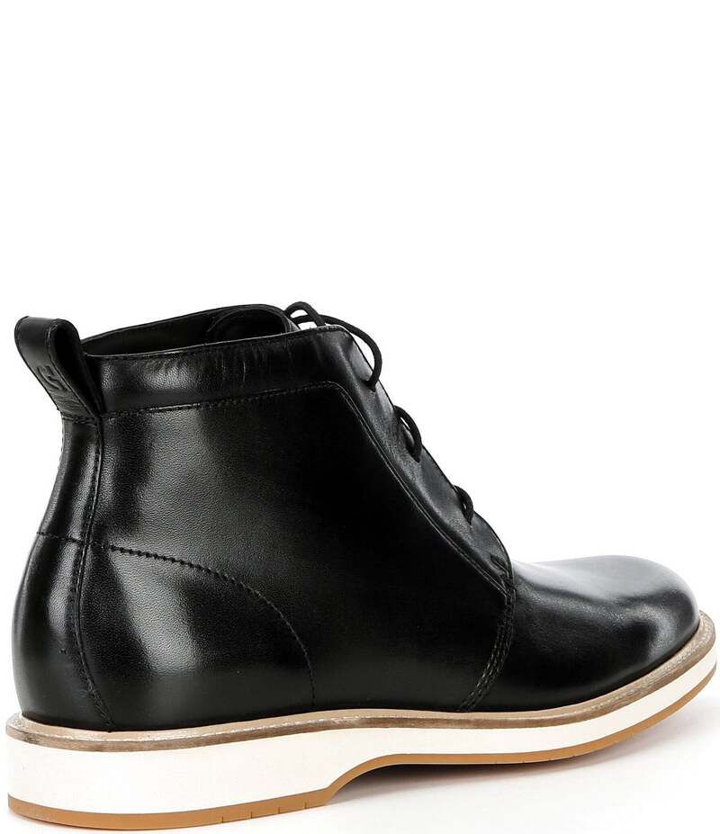 コールハーン メンズ シューズ ブーツ・レインブーツ レザー Cole Haan Mens Morse Leather Chukka Boots BlackIvory アイボリー