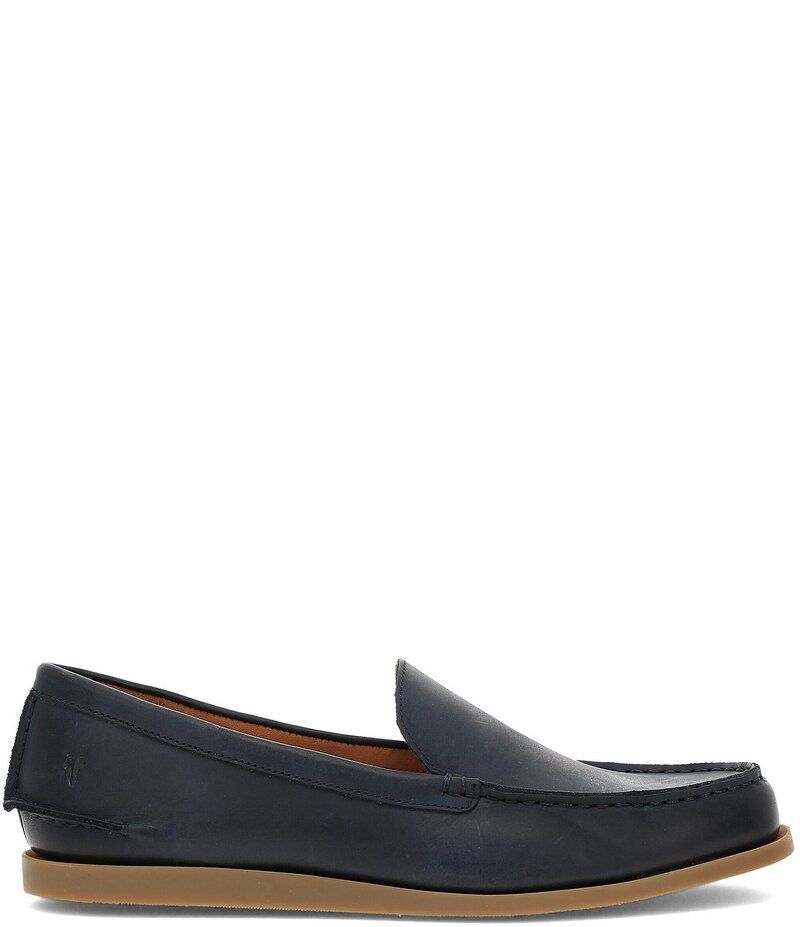 フライ メンズ シューズ スリッポン・ローファー レザー ローファー Frye Mens Mason Leather Slip On Loafers Indigo インディゴ