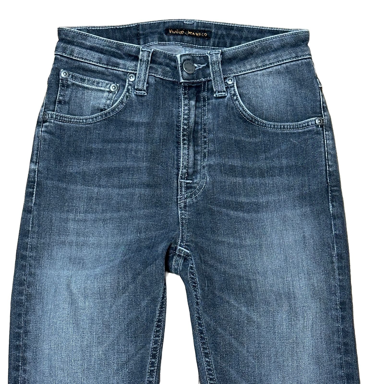 NUDIE JEANS HIGHTOP TILDE タイト スキニーデニム ブラック W28 
