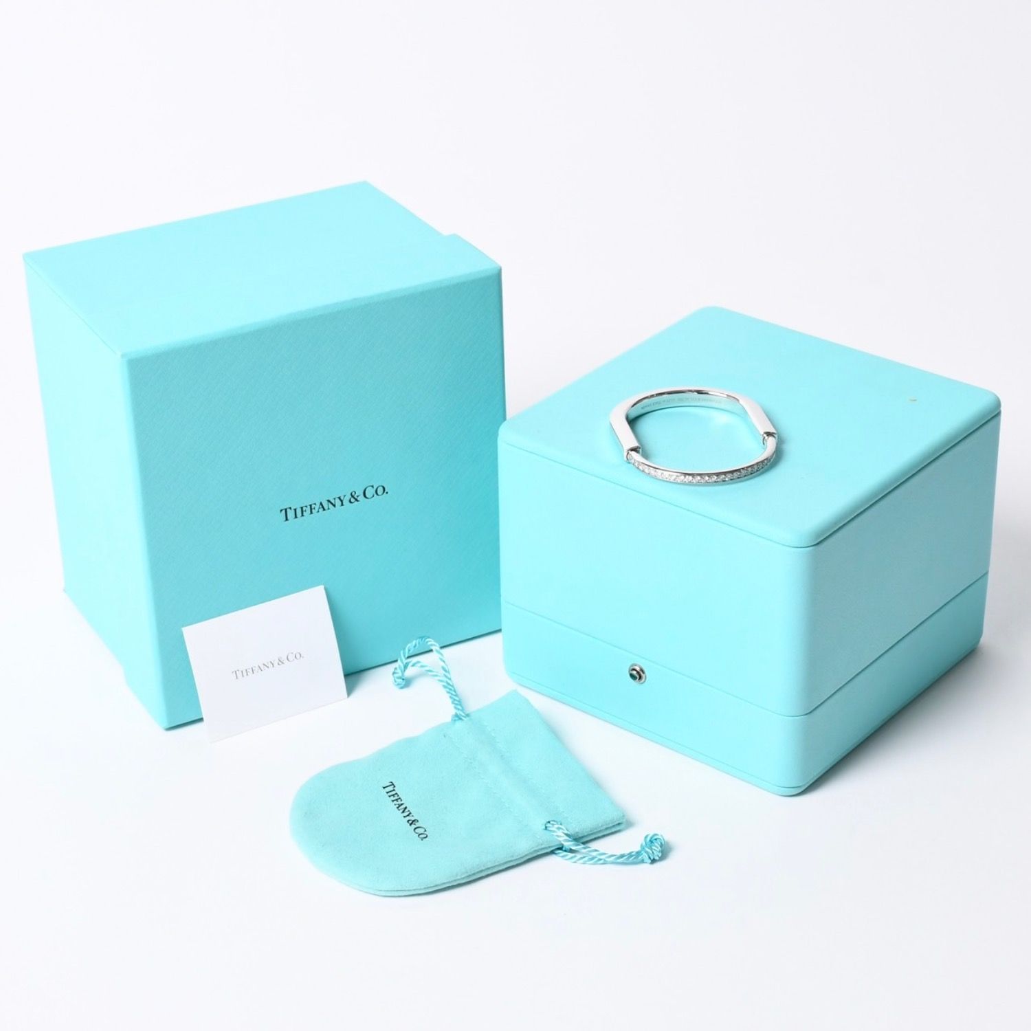 極美品 TIFFANY&Co. ティファニー ティファニー ロック バングル 