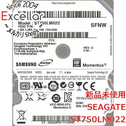 [bn:0] SEAGATE ノート用HDD 2.5inch ST750LM022 750GB 9.5mm