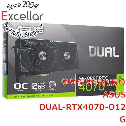 [bn:12] ASUS製グラボ　DUAL-RTX4070-O12G　PCIExp 12GB 元箱あり