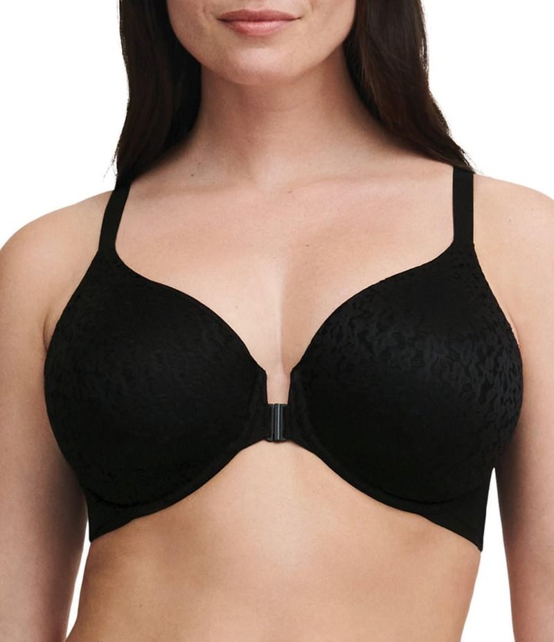 シャントル レディース アンダーウェア ブラジャー Chantelle Front Closure Molded Underwire Bra Black ブラック