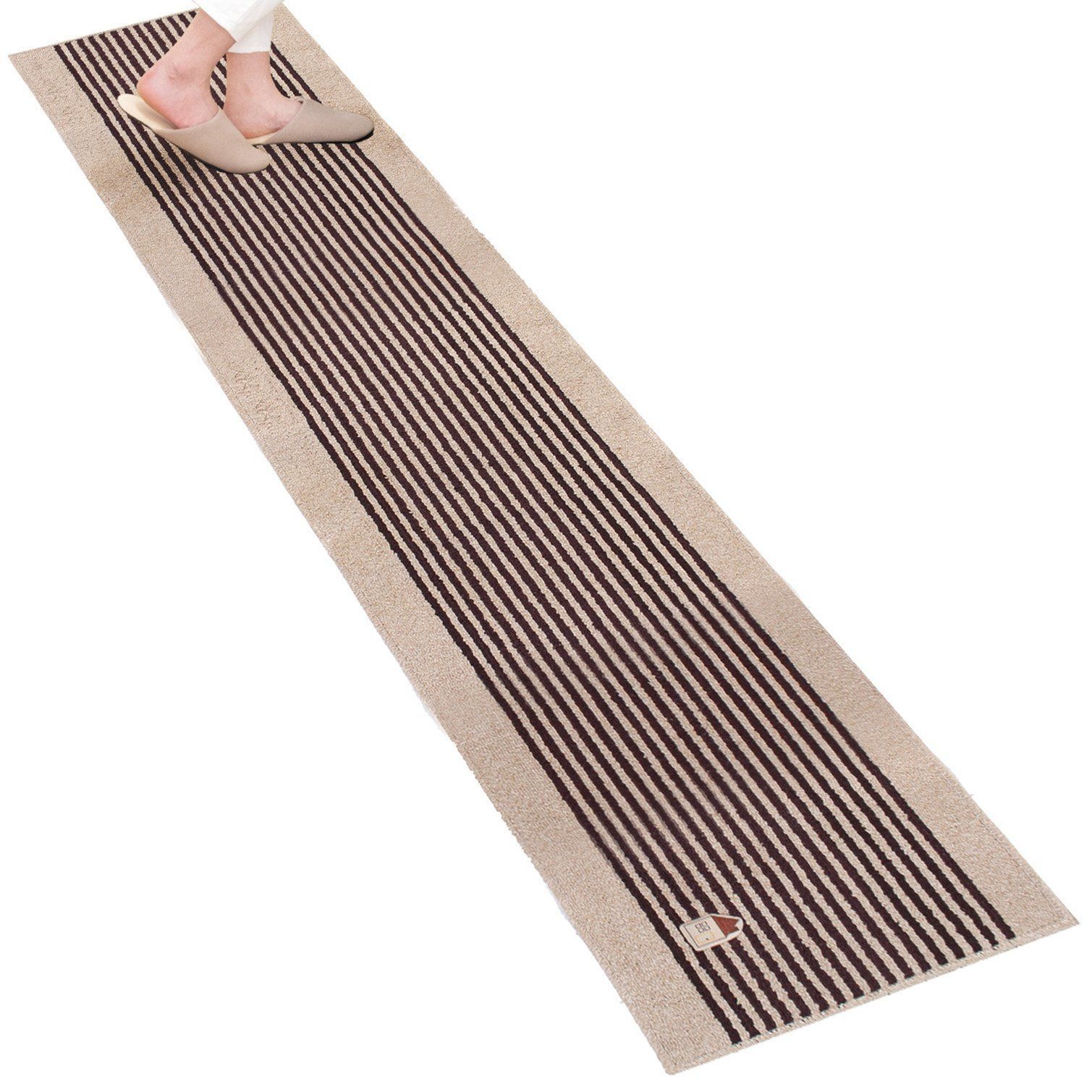 【特価商品】オカ カーサ キッチンマット 約45cm×240cm(台所マット ボーダー CASA)