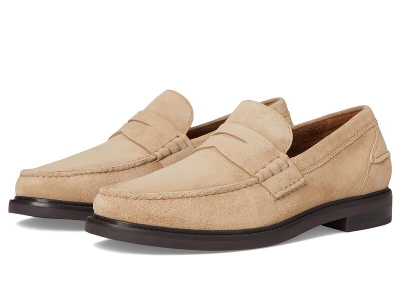 コールハーン メンズ シューズ スリッポン・ローファー Cole Haan Pinch Prep Penny Loafer Birchbeige SuedeDark Chocolate チョコレート