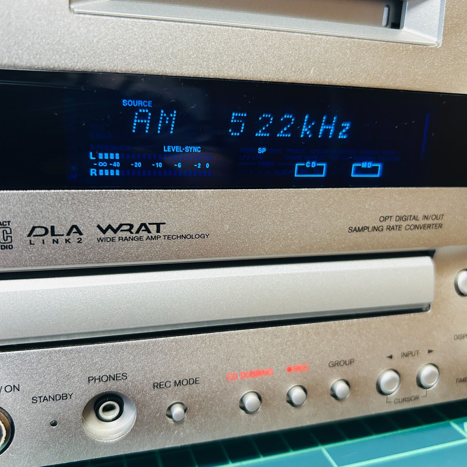 現状品】ONKYO オンキョー CD/MDチューナーアンプ FR-X7A【CD読み込み