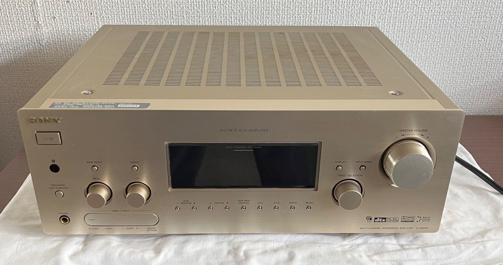 SONY マルチチャンネルインテグレートアンプ TA-DB790 - メルカリ
