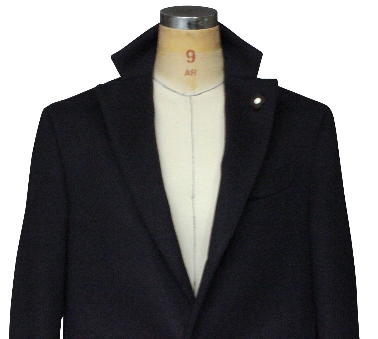 【美品】ラルディーニ／チェスターコート 48 ラルディーニ メンズ コート LARDINI ブランド チェスターコート