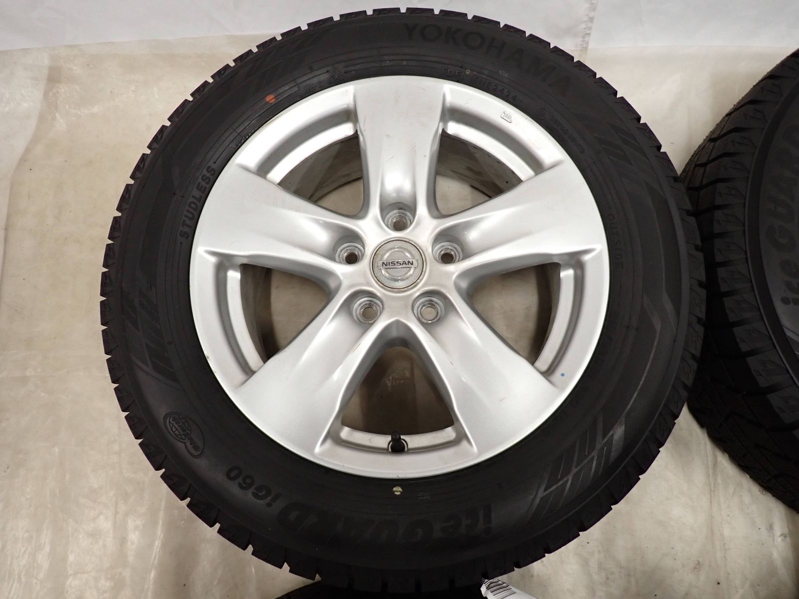 冬4本 会社宛 送料無料 215/60R16×7J 95Q ヨコハマ アイスガード IG60