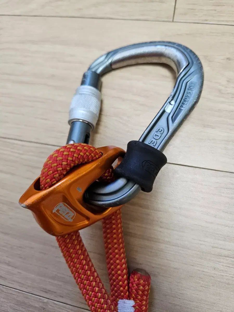 ペツル 自動確保器 + エーデルワイス ロックカラビナ セット