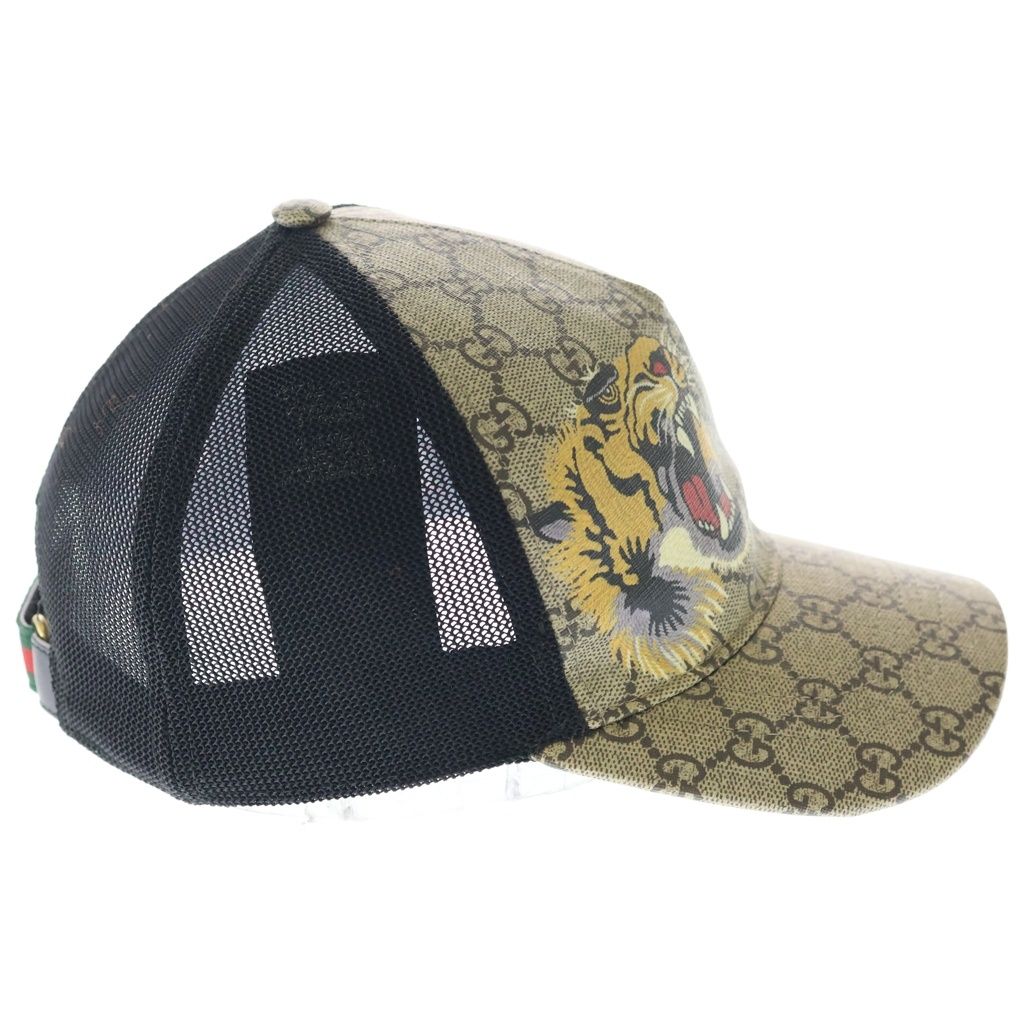 GUCCI (グッチ) Tigers Print GG Supreme Baseball Hat タイガース