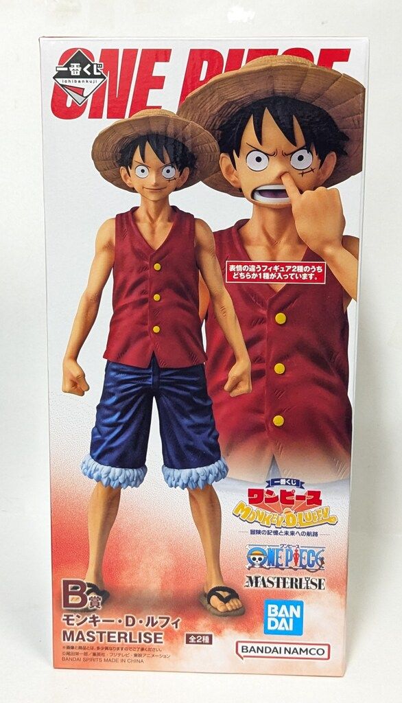 반다이 스피리츠 이치반 쿠지 원피스 몽키.D.LUFFY - 어드벤처 메모리즈 앤 패시지 투 더 퓨처- B-Prize 몽키 D. 루피 노즈 픽 Ver.마스터리즈