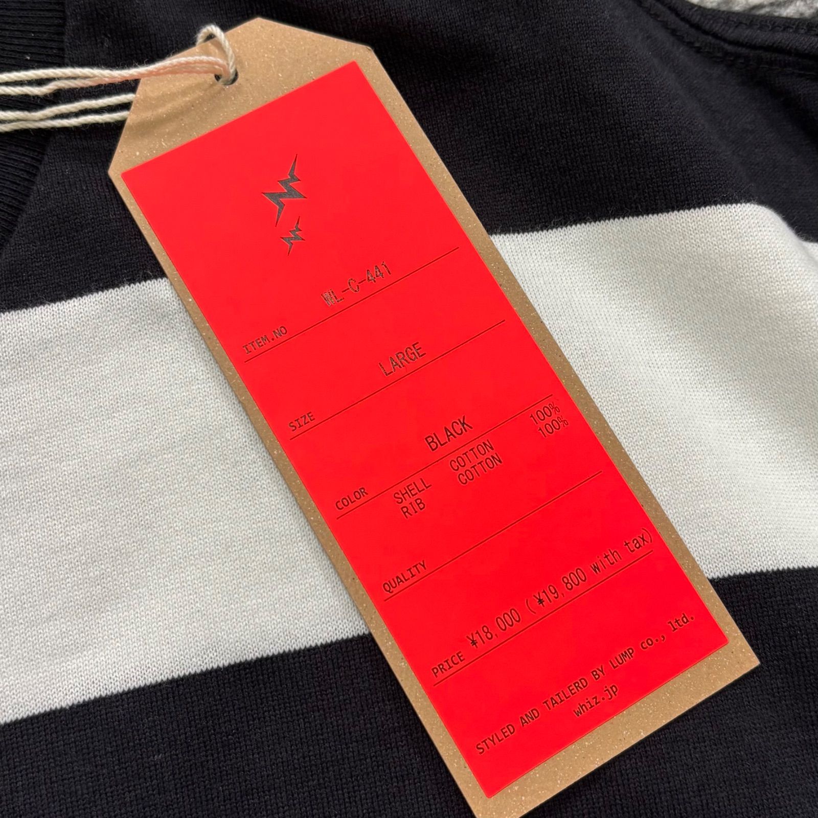未使用品 WHIZ LIMITED YOUTH BORDER (WL-C-441) BLACK L ウィズ