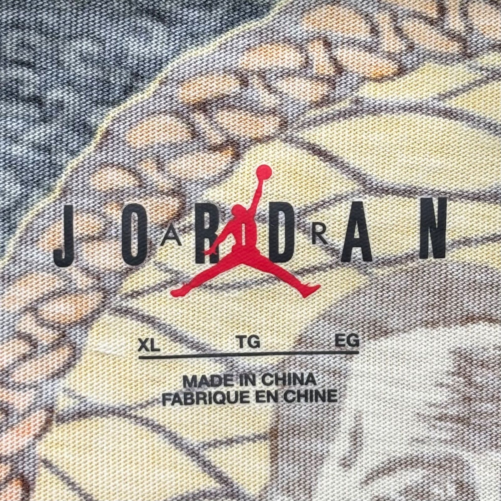 美品 NIKE JORDAN BRAND AS M J MCR SS AOP TEE XL ナイキ ジョーダン 