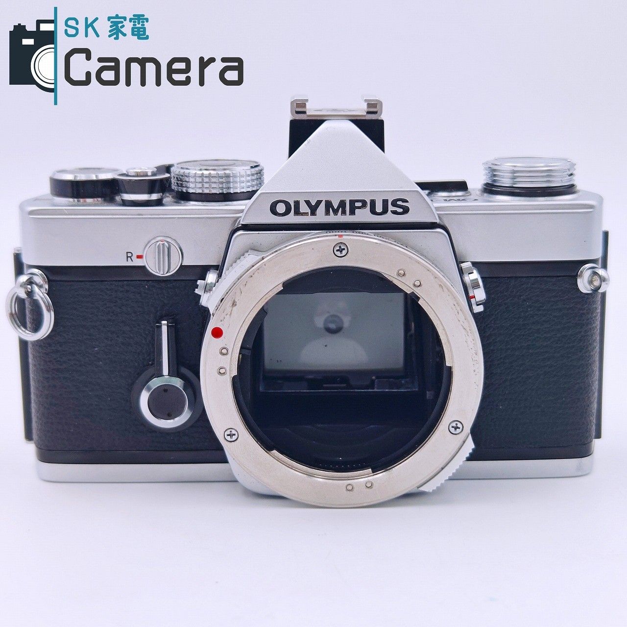 中古】 OLYMPUS OM-1N RECORDATA BACK 3 付 シルバー シャッター 露出