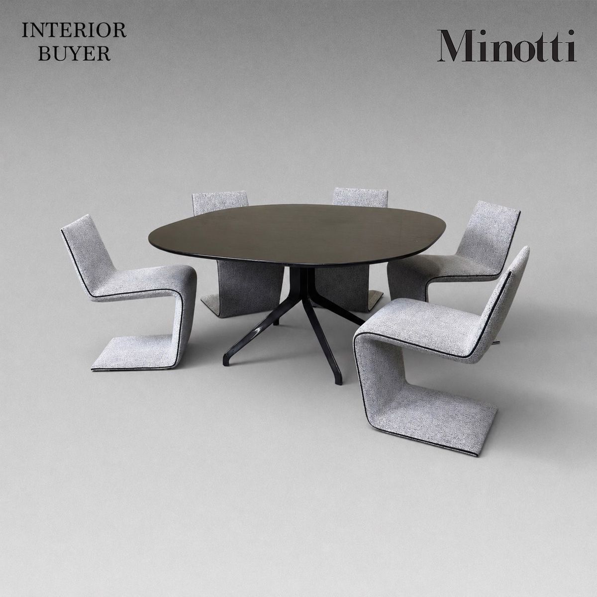 Minotti ミノッティ CLAYDON クレイドン ダイニングテーブル PHILLIPS フィリップス ダイニングチェア5脚セット ロドルフォ・ドルドーニ 定価298万