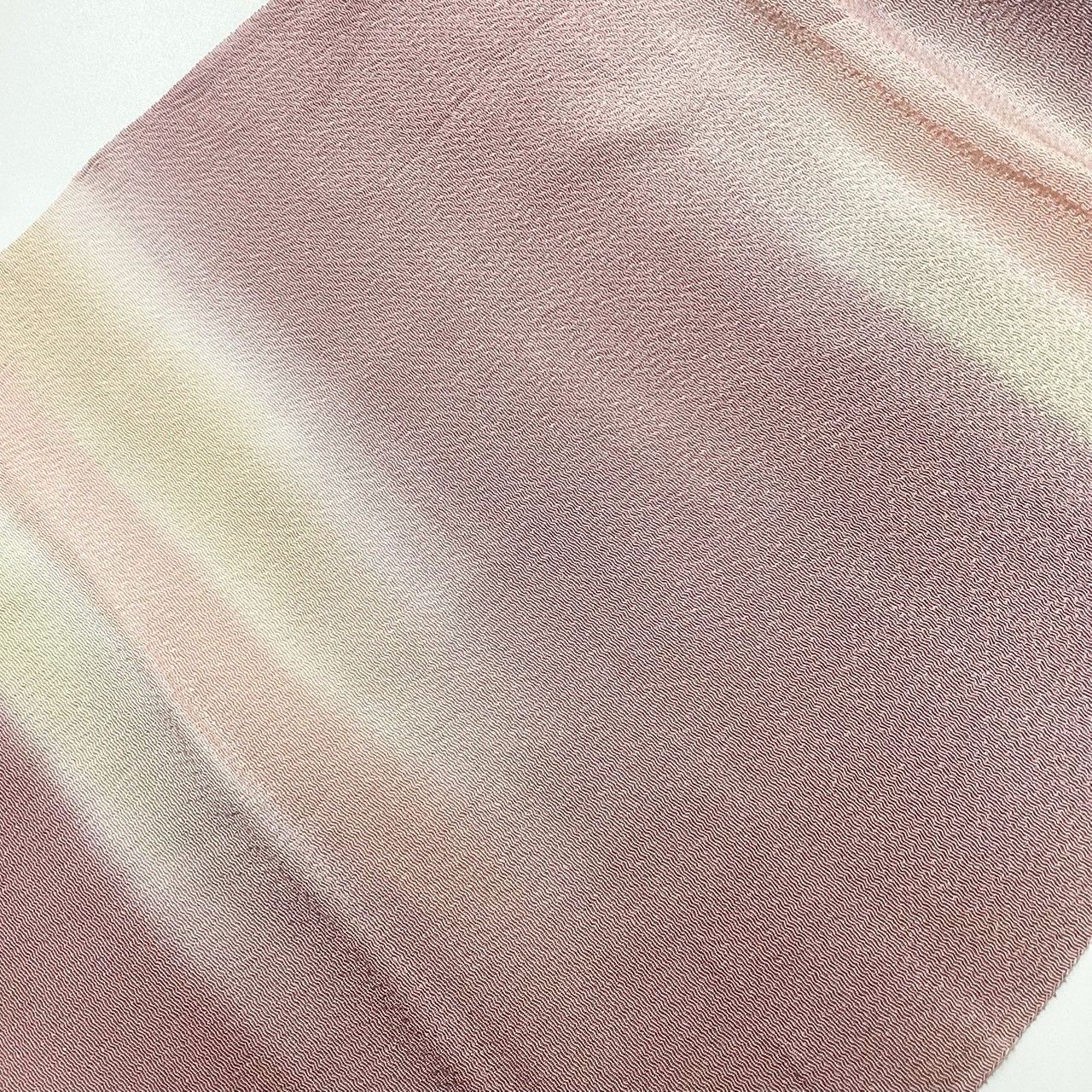 ［7868］帯締め 帯揚げ セット 霞文様 ぼかし 縮緬 正絹 着物 帯絞め