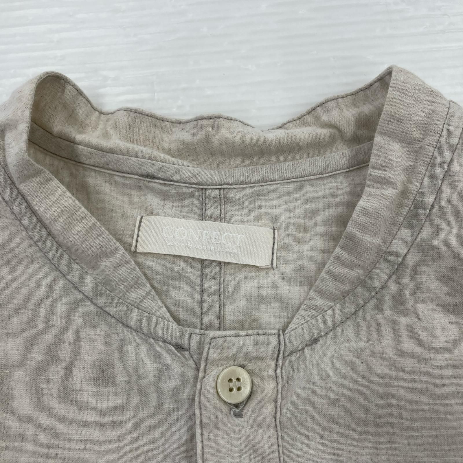 nest robe CONFECT リネンバンドカラーシャツ 3 ﾍﾞｰｼﾞｭ - メルカリ