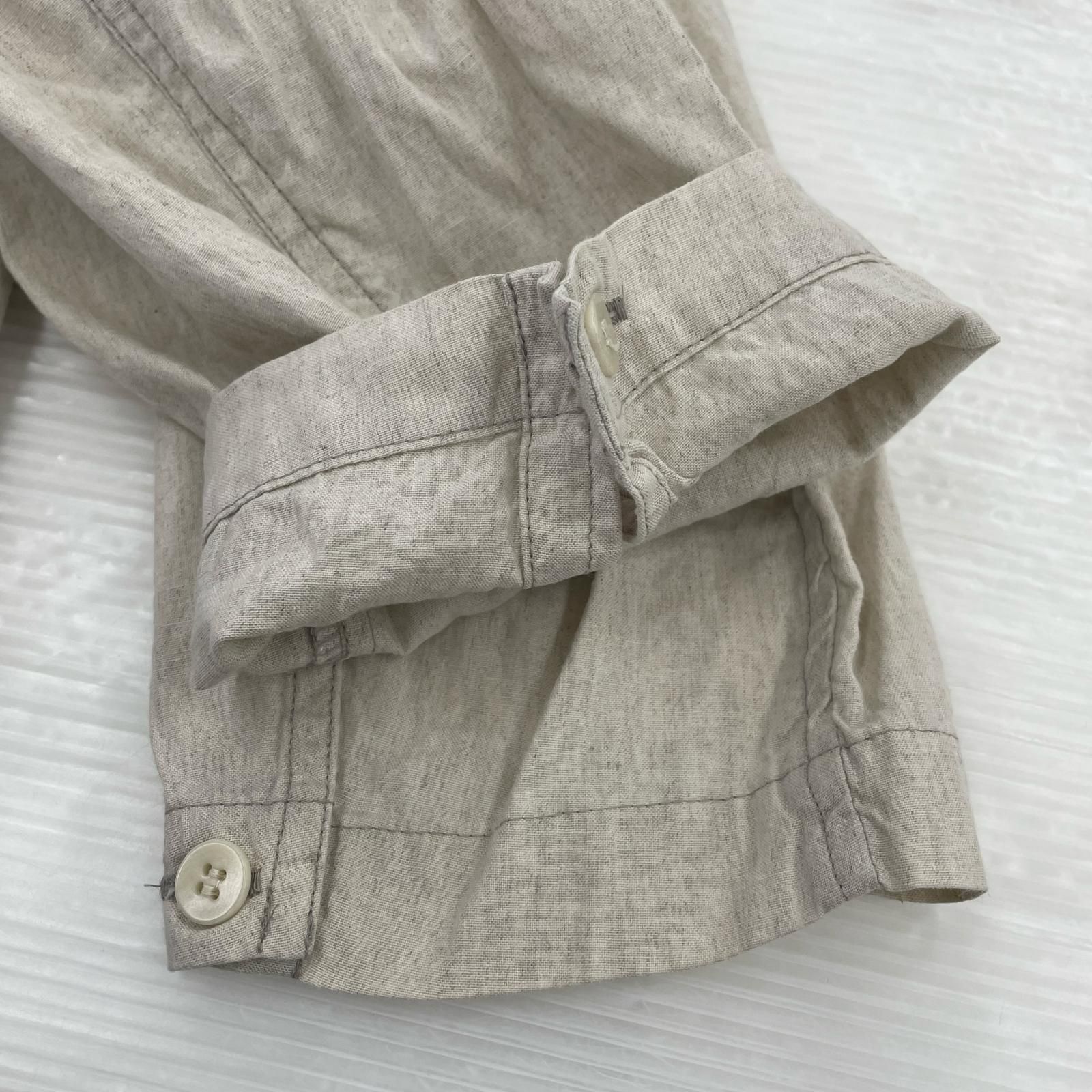nest robe CONFECT リネンバンドカラーシャツ 3 ﾍﾞｰｼﾞｭ - メルカリ