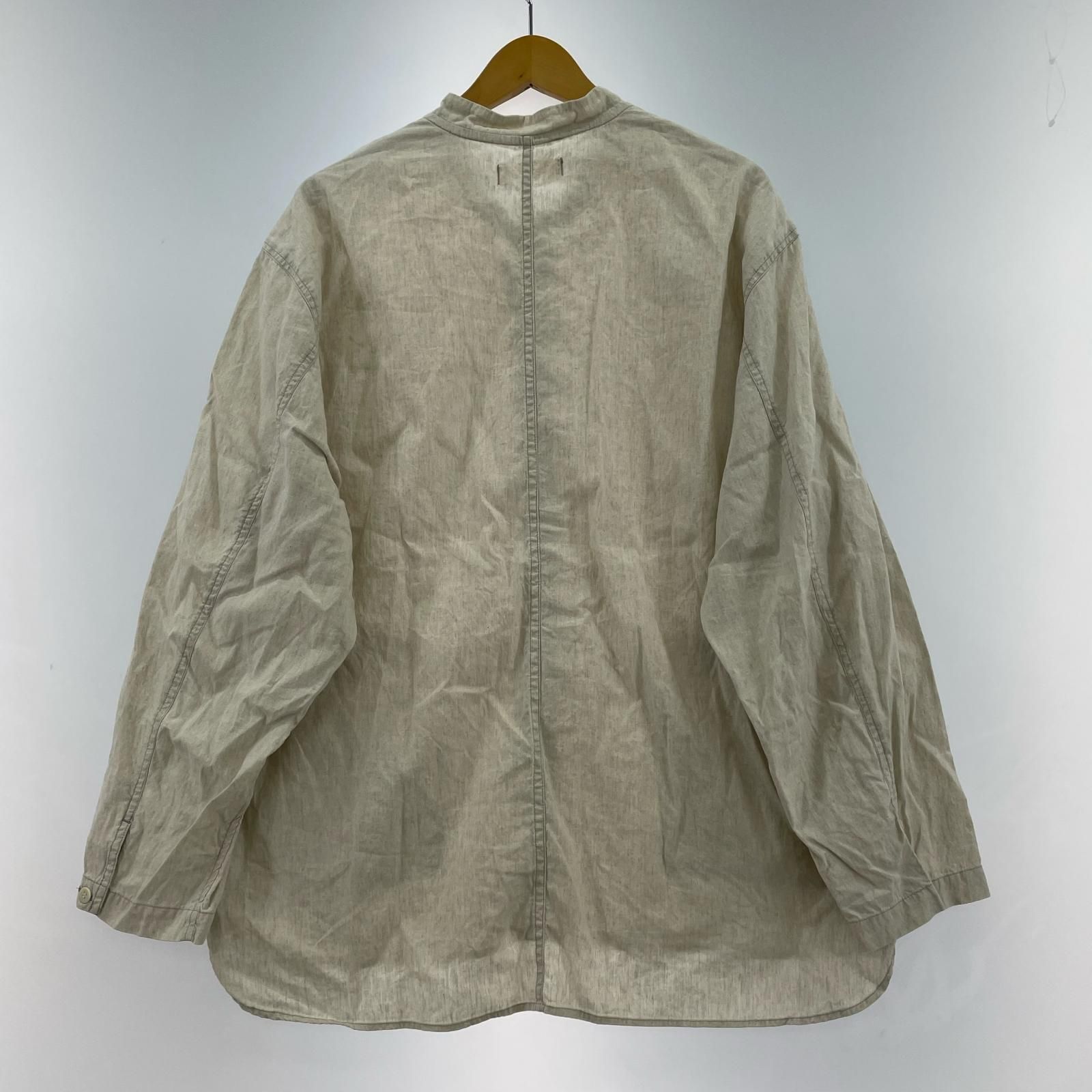 nest robe CONFECT リネンバンドカラーシャツ 3 ﾍﾞｰｼﾞｭ - メルカリ