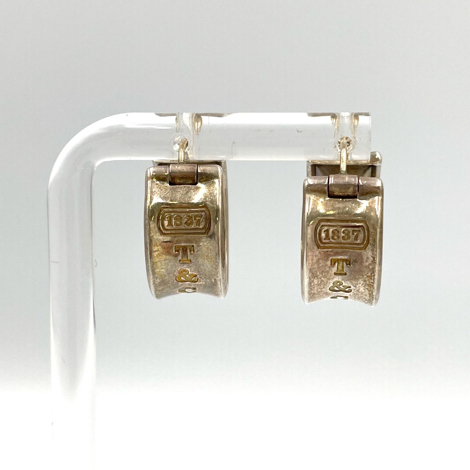 TIFFANY & Co. 1837 ナローフープ SV925 シルバー ピアス