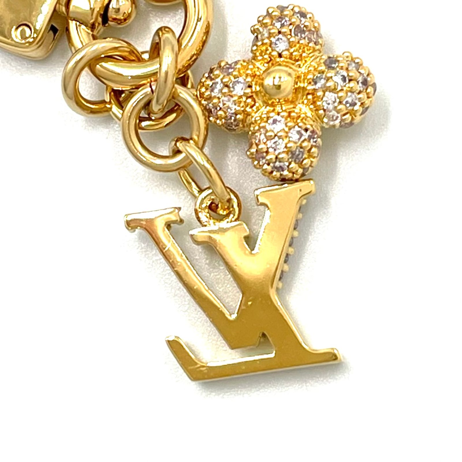 LOUIS VUITTON マイクロ チャームLV アイコニック メタル ゴールド