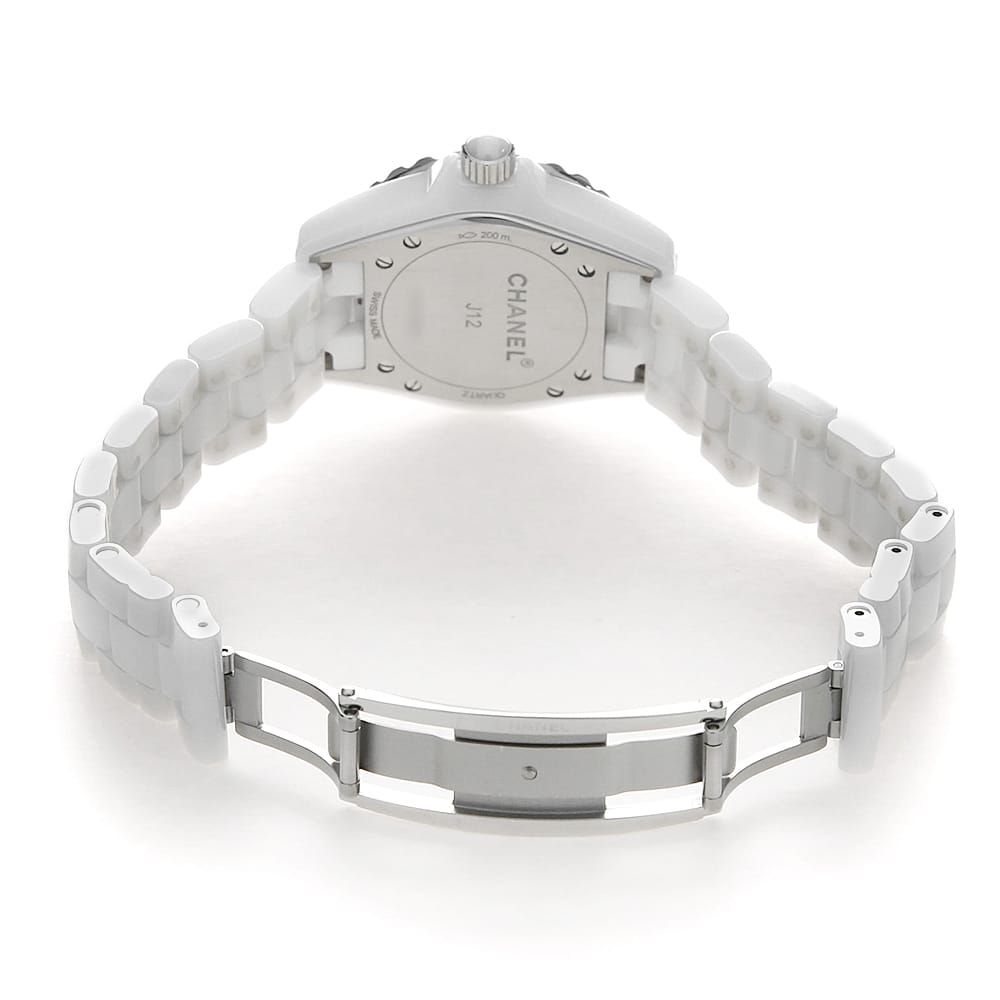 シャネル CHANEL H1628 J12 白セラミック 12Pダイヤ レディース _890895 CHANEL】シャネル『J12ホワイトセラミック 12Pダイヤ 33mm』H1628