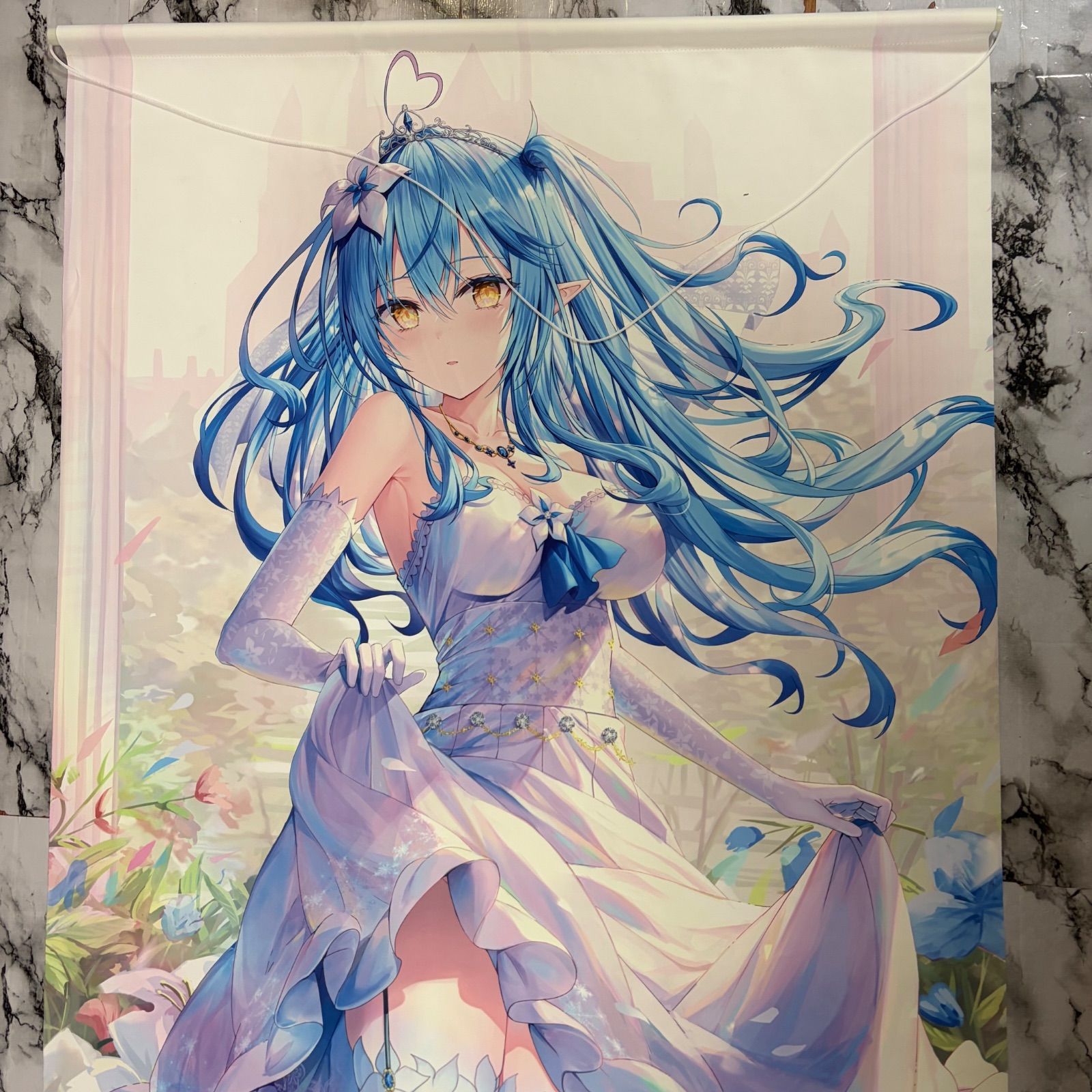 リン☆ユウ 雪花ラミィ 等身大 タペストリー ウェディング ホロライブ 