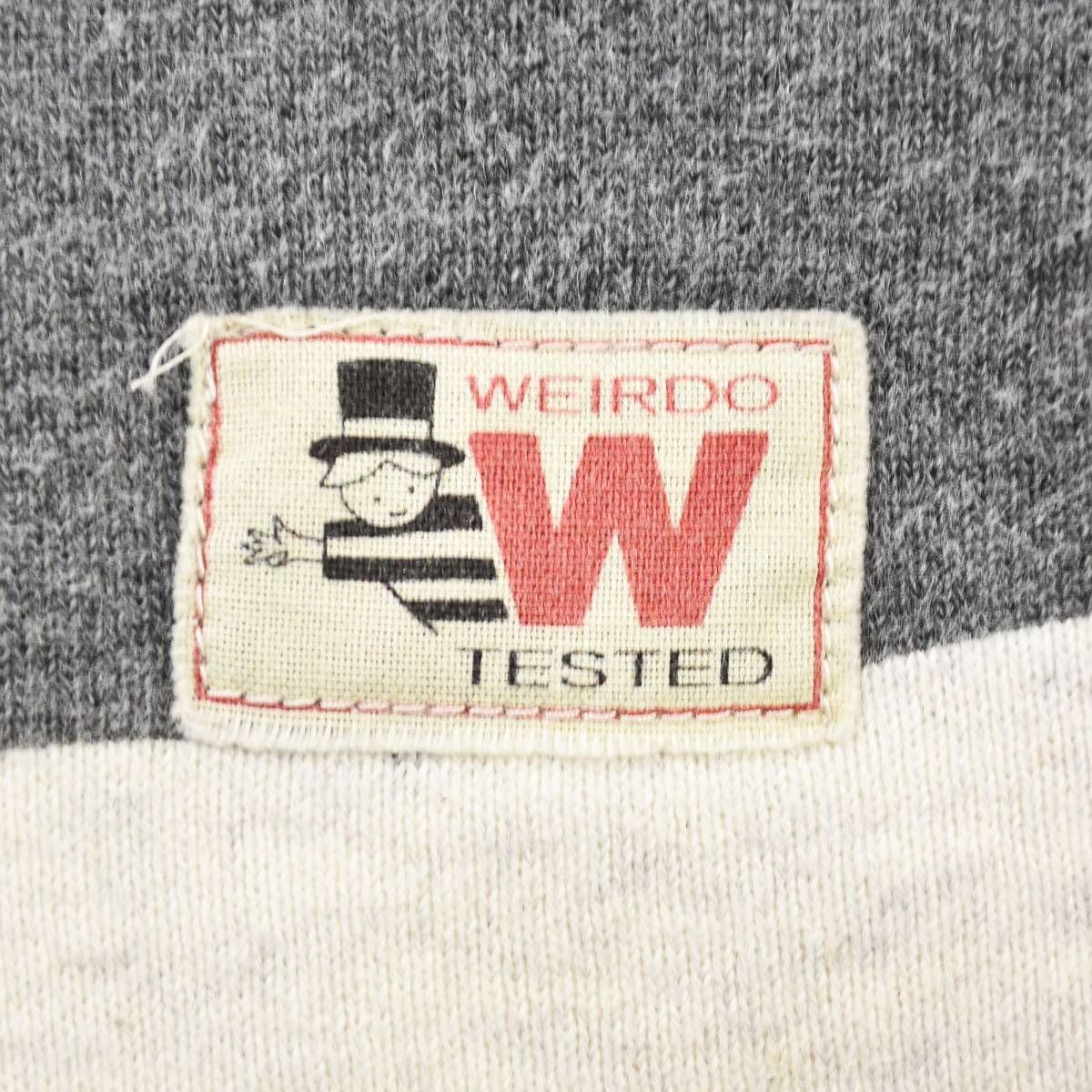 日本製 ウィアード WEIRDO ワンポイント ロゴ スウェット トレーナー 