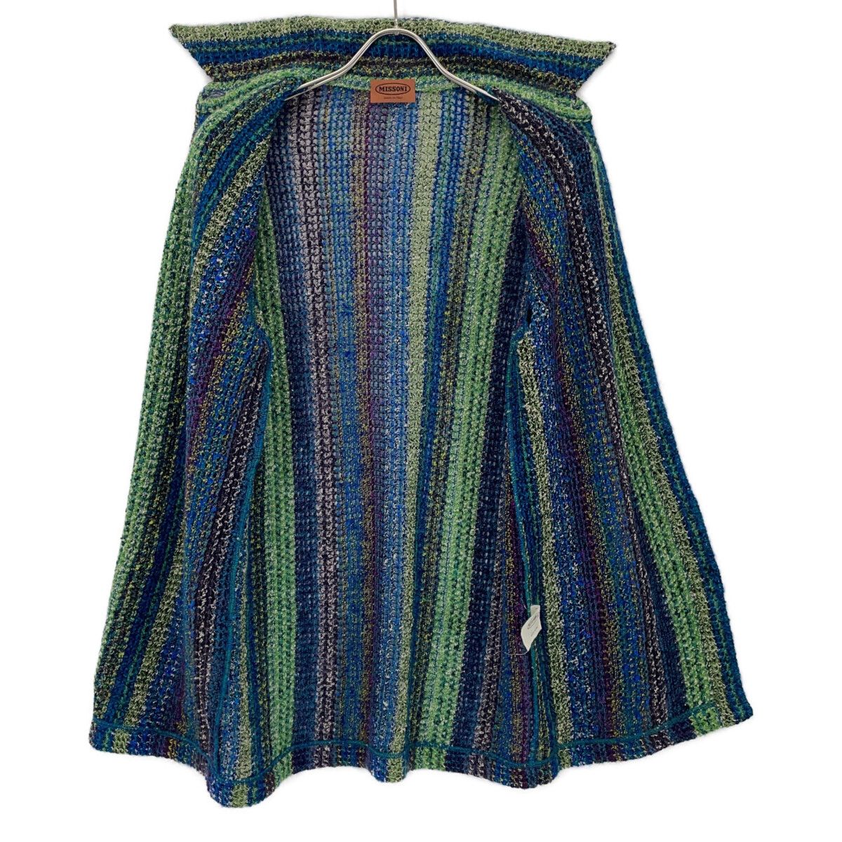 MISSONI ミッソーニ ｸﾞﾘｰﾝ系 ﾏﾙﾁｶﾗｰ ｳｰﾙ×ﾓﾍｱ ﾆｯﾄｼﾞｬｹｯﾄ 44 - メルカリ