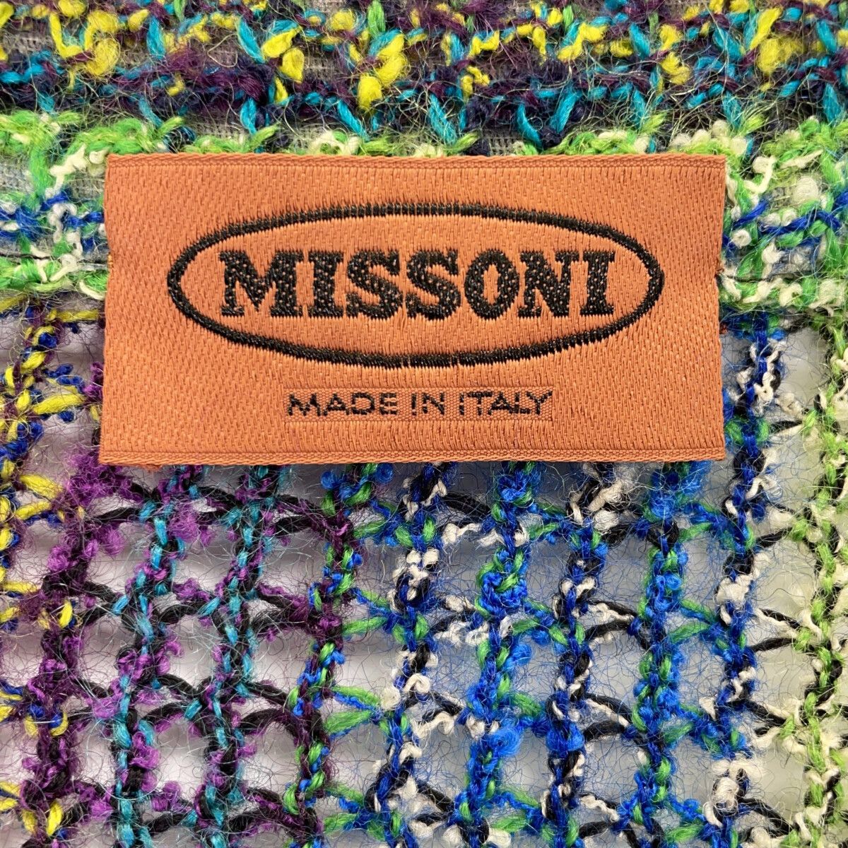 MISSONI ミッソーニ ｸﾞﾘｰﾝ系 ﾏﾙﾁｶﾗｰ ｳｰﾙ×ﾓﾍｱ ﾆｯﾄｼﾞｬｹｯﾄ 44 - メルカリ