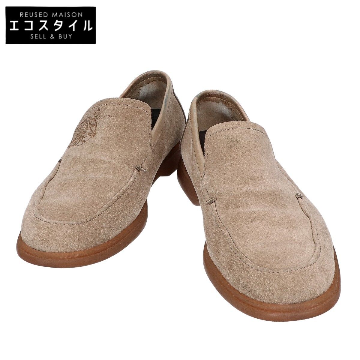 berluti ベルルッティ スエード カリグラフィー スクリプト ローファー スニーカー シューズ メンズ ベージュ 7 7