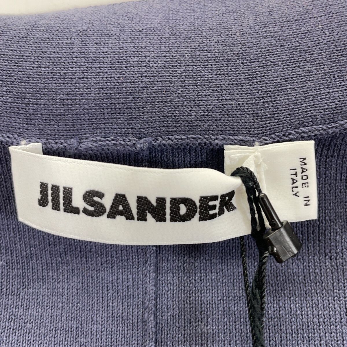 JIL SANDER ジルサンダー ﾈｲﾋﾞｰ MW754090WY240208 ｺｯﾄﾝ ﾆｯﾄｶｰﾃﾞｨｶﾞﾝ 34