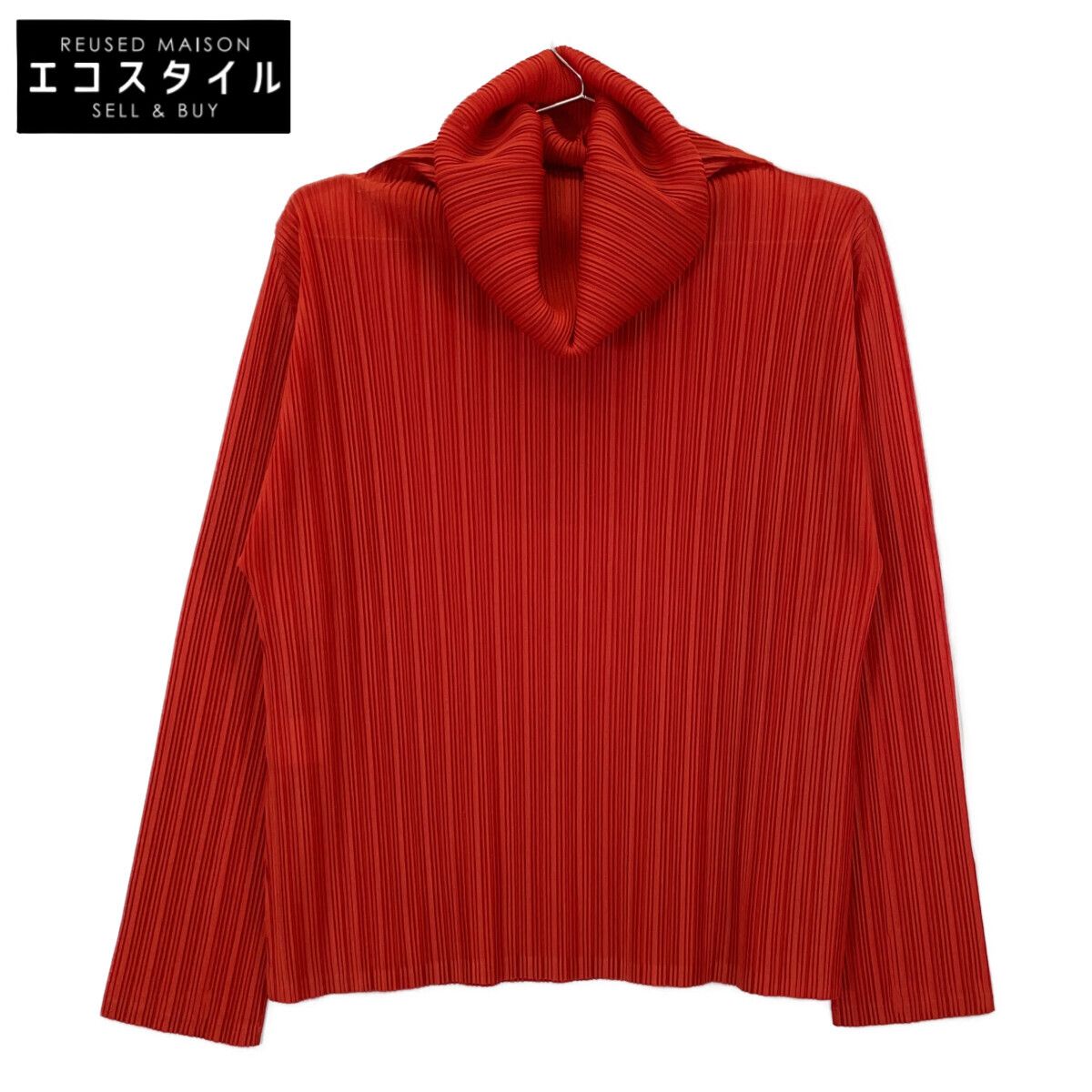 PLEATS PLEASE プリーツプリーズ PP93-FK354 レッド 長袖 ハイネック カットソー 3
