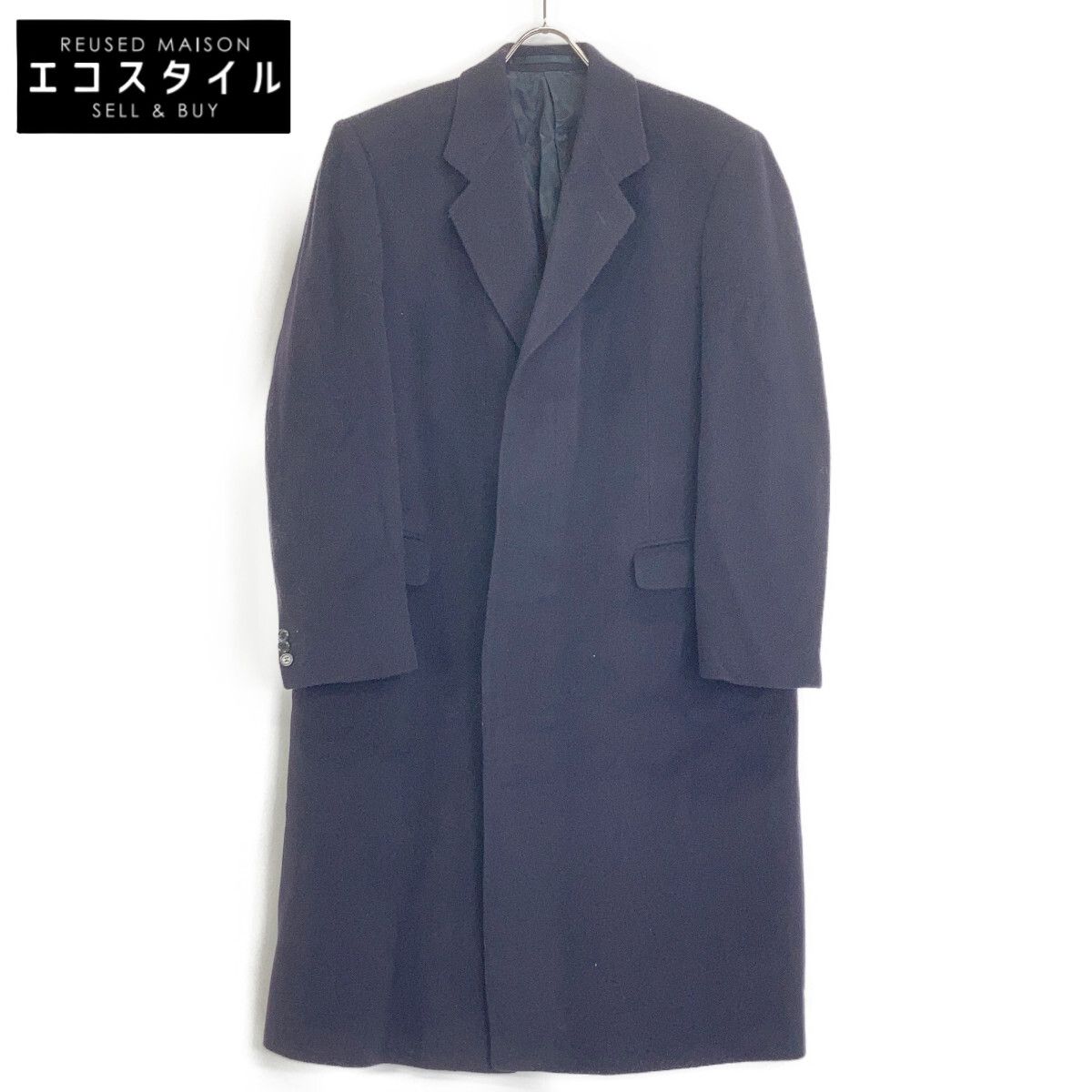 2025，SALE Harrods ハロッズ 【Berwin】ﾈｲﾋﾞｰ ｶｼﾐﾔ100 ﾛﾝｸﾞｺｰﾄ