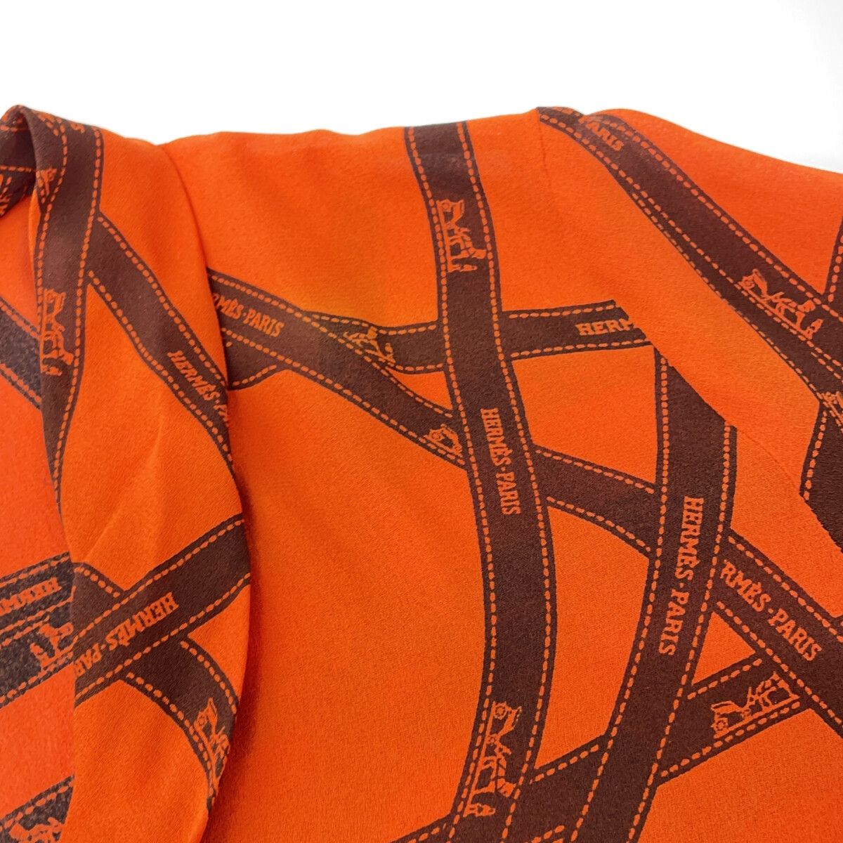 HERMES エルメス マルジェラ期 ボルデュックリボン シルク ボウタイ