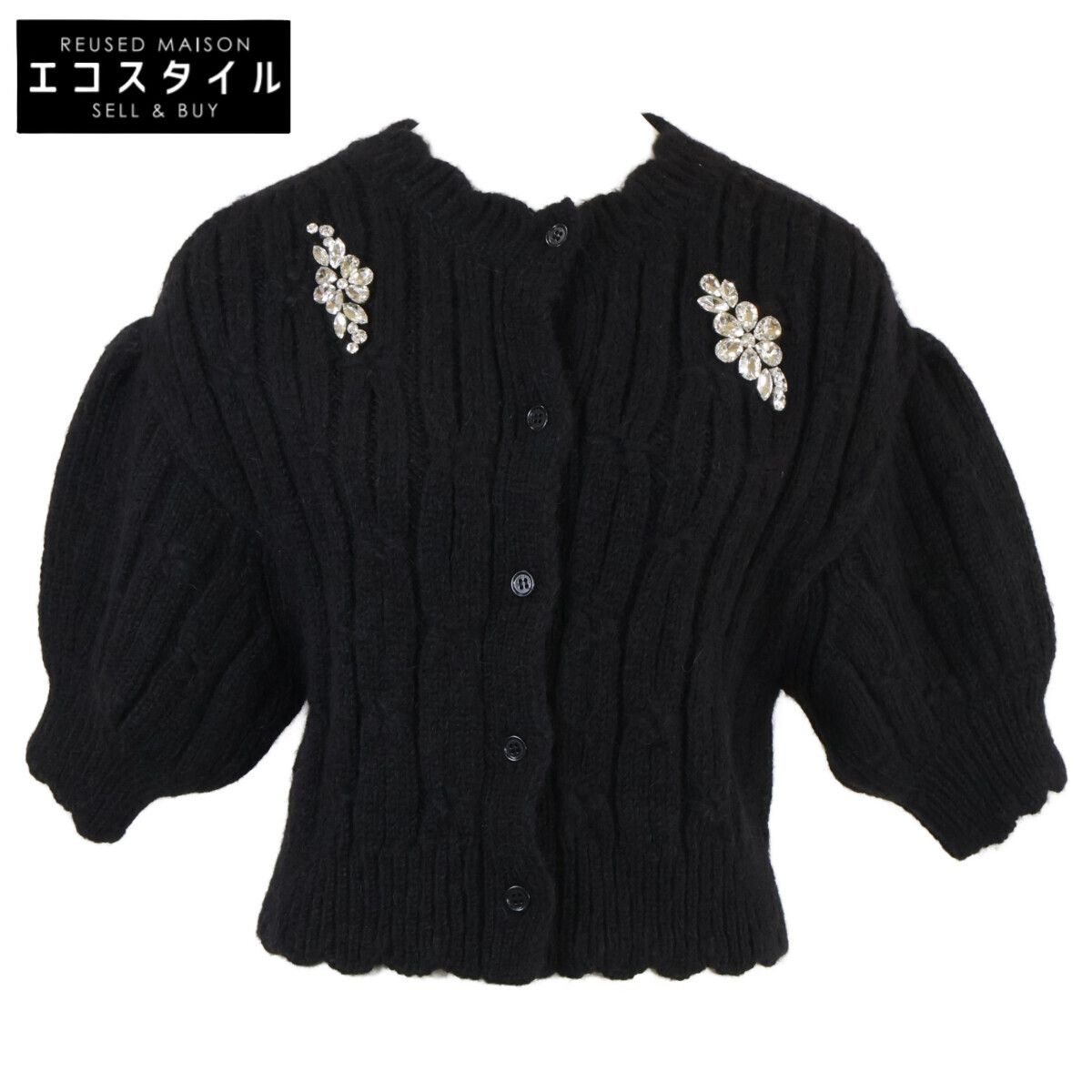 SIMONE ROCHA シモーネロシャ 【美品】37-02-45-02040 ビジュー ニット