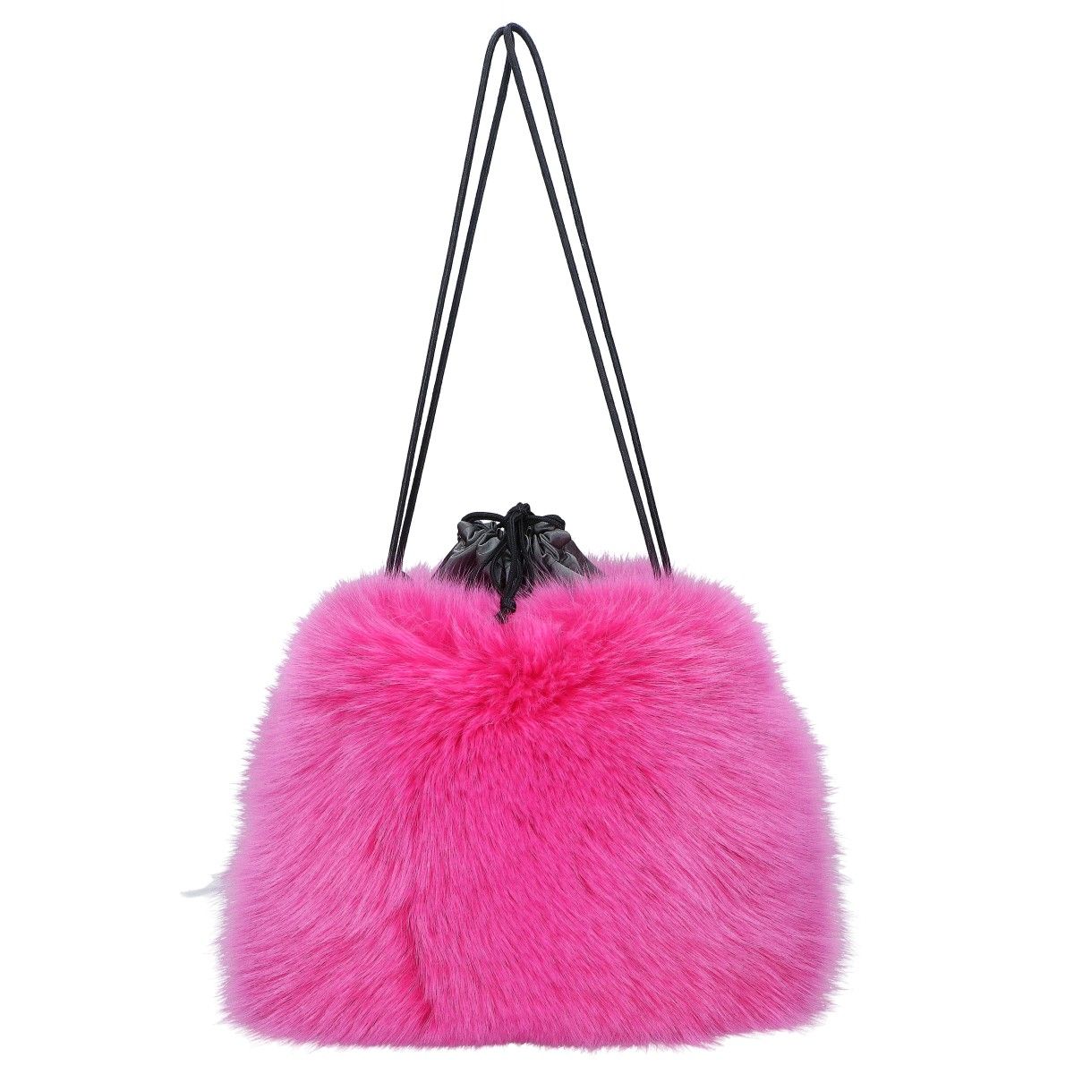 ラドロー　ファーバッグ LUDLOW ラドロー 【美品】フォックスファー ドローストリング 巾着型