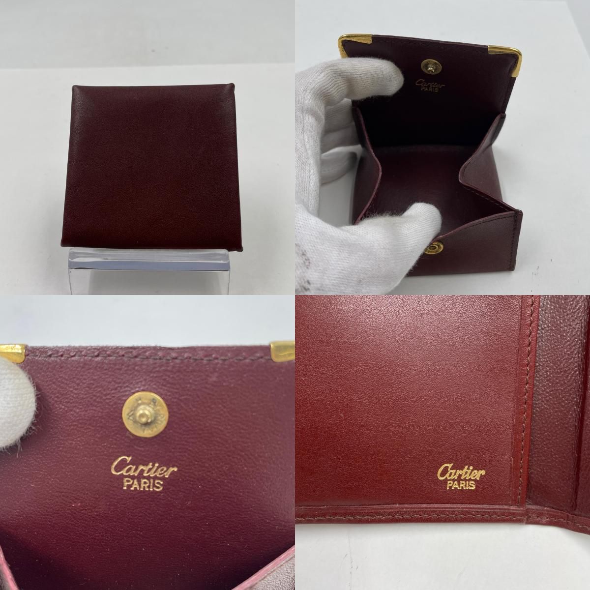 CARTIER カルティエ 極美品 マスト ドゥ カルティエ 長財布 スクエア 