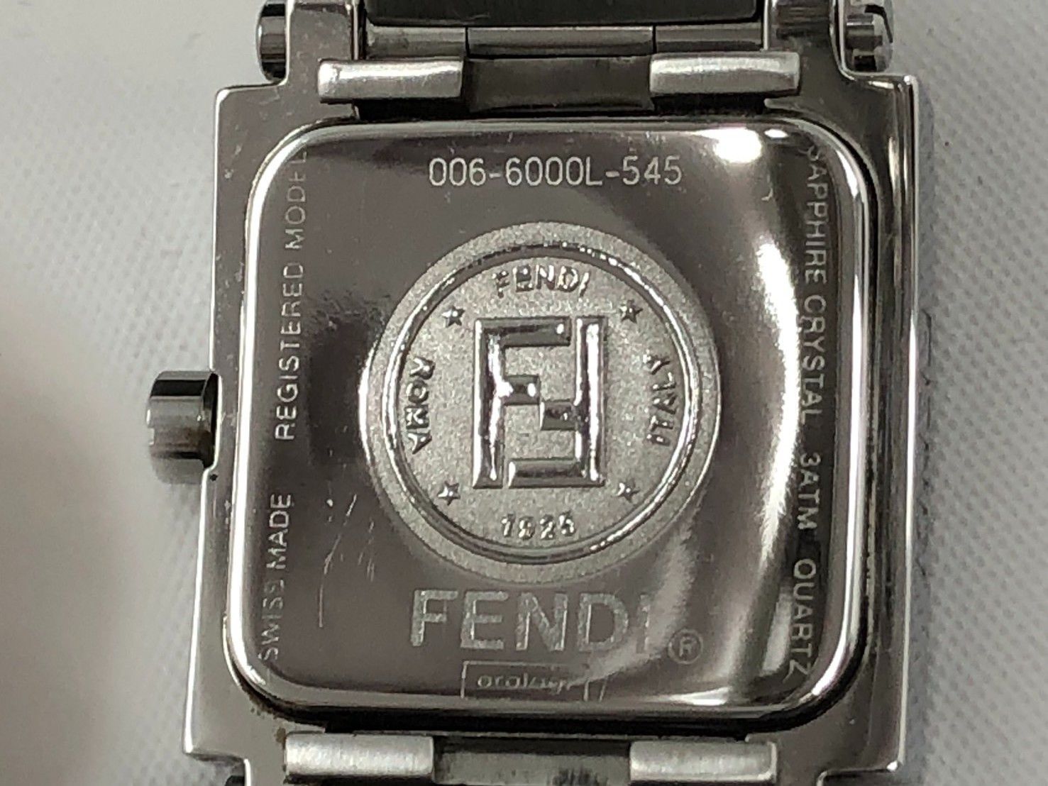 ◇不動品 FENDI フェンディ 腕時計 クアドロ 6000L 現状 ジャンク
