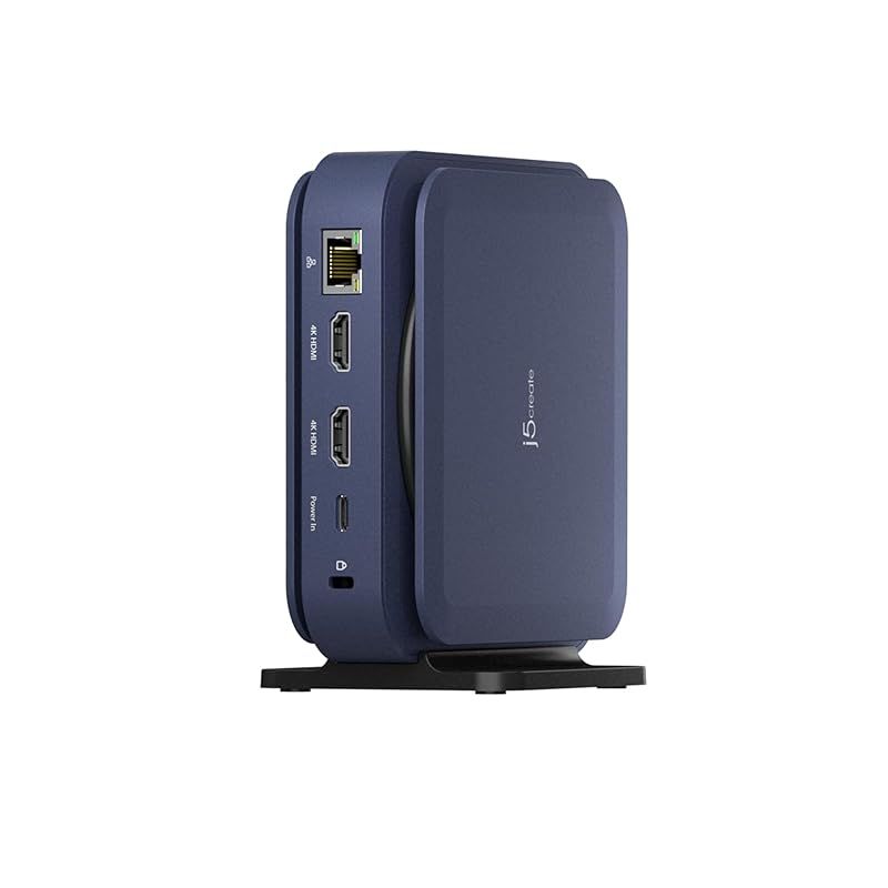 【新品】 j5create USB Type-C ドック デュアル 4K HDMI対応 140W PD急速充電 ギガビットイーサネット 有線LAN USB A&C 3.2 10Gbps SD 3.0カードリーダー搭載 | Windows・macOS対応 （ 0 14,304円