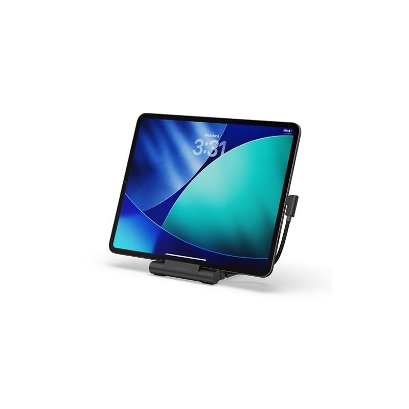 【新品】 SATECHI USB-C スタンドハブ 折りたたみ式ワークステーション 4K@60Hz対応HDMI映像出力拡張＆100W Power Delivery充電対応 タブレット・ノートPC・スマートフォン用（最大13インチ）スペースブラック 0