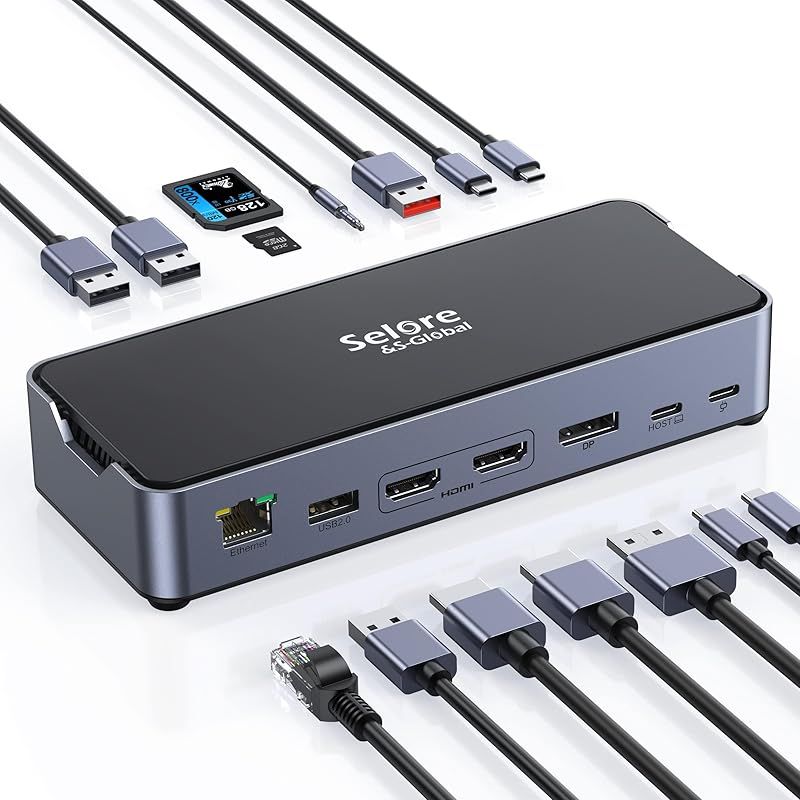新品】 【15 in 1単一モニタ8K対応】USB C ドッキングステーション 