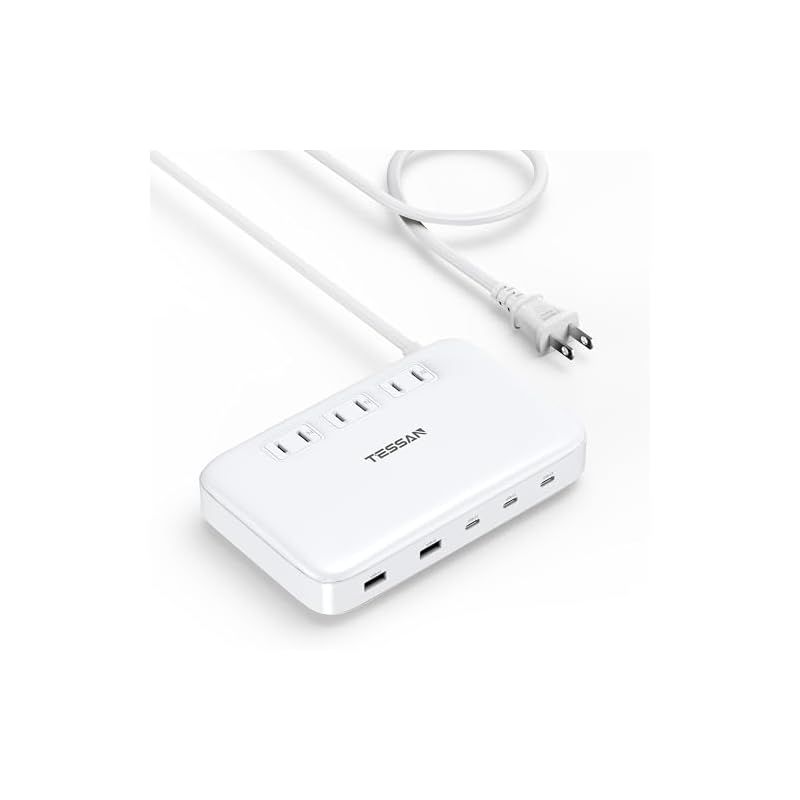 【新品】 USB 急速充電器 130W usb コンセント 充電ステーション 携帯充電器 テーブルタップ タイプc 3個AC口 3個Type-Cポート 2個type-Aポート PD QC適応 白色 0