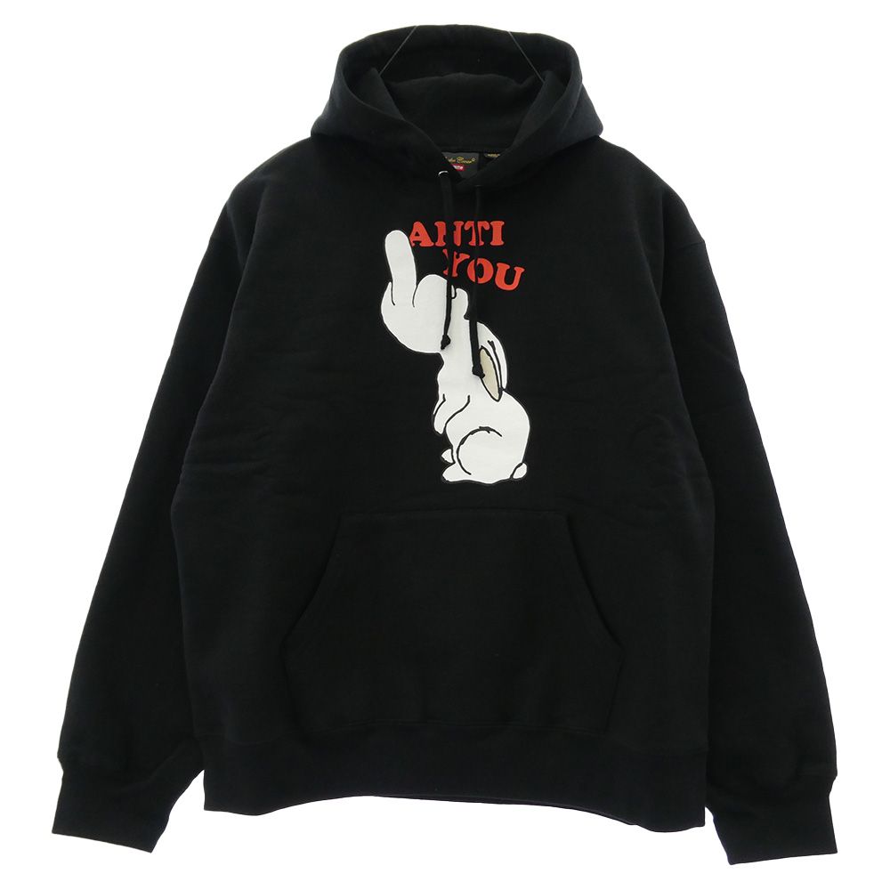 Supreme シュプリーム 23SS SP1C4801 × UNDERCOVER アンダーカバー Anti You Hooded Sweatshirt アンティ ユー フーディー スウェットシャツ プルオーバーパーカー ブラック系 L【極上美品】【中古】 Supreme シュプリーム 23SS SP1C4801 × UNDERCOVER アンダーカバー